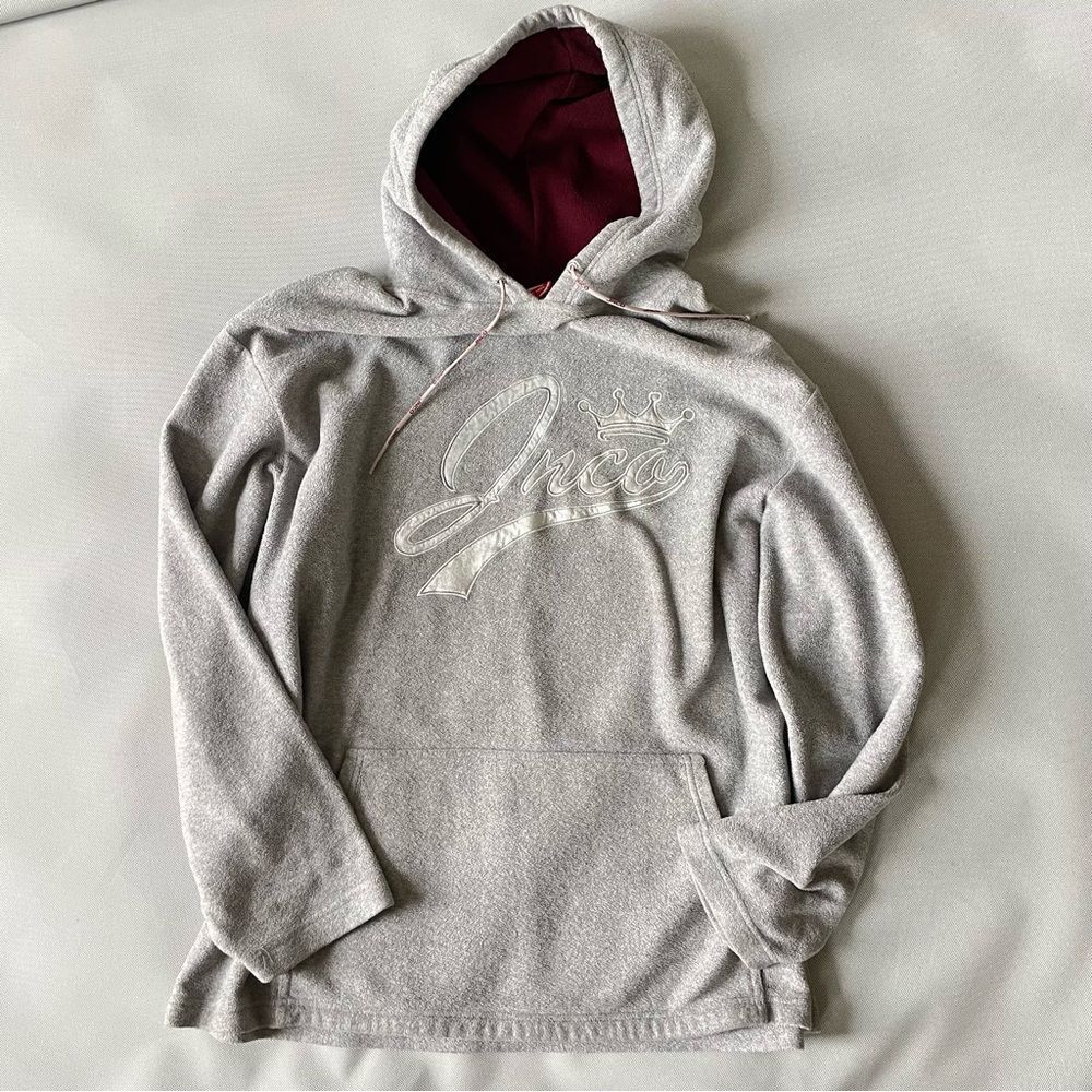 JNCO Vintage 2003 JNCO Gray Fleece SOFT Hoodie EUC Flawless Mens XXL